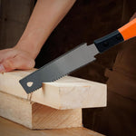 HASTHIP Hand Saw for Woodworking with 30cm Double Edge Blade and Ergonomic Handle | DIY Cutting