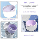 HASTHIP Denture Case for Travel with Double Layer Strainer Basket 8.8×9.6×7 cm White | Medical Grade PP Storage Cup