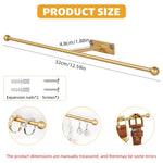 HASTHIP Jewelry Organizer Holder for Earring and Bracelet featuring Golden Metal Rack | 2.6 inches Multipurpose Wall Display