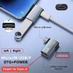 HASTHIP® Fixwal Micro USB to USB Adapter OTG Cable,Powered Micro to OTG Adapter for Fire TV Stick 4K,Android Phone Tablet Camera Card Reader Keyboard Flash Drive and More Host