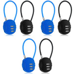 HASTHIP Luggage Combination Padlock 6PCS for Travel and Gym featuring 3 Digit Zinc Alloy Design