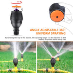 HASTHIP Outdoor Sprinkler for Garden Watering with 360° Rotation Control covering 2690 sq ft | Adjustable ABS Irrigation System for Lawns and Farms