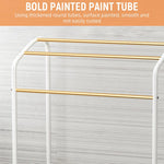 HASTHIP Towel Rack for Bathroom and Balcony featuring Triplet Stepped Bars | 75.2x31.2x73 cm Metal Frame