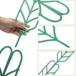 HASTHIP Plant Trellis for Climbing Plants with Connectable Design 6Pcs 10x35cm | Leaf Pattern Support