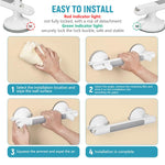 HANNEA 13-Inch Suction Grab Bar