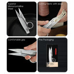 HASTHIP Sewing Scissors for DIY Crafts with Spring Loaded Auto Bounce and Ergonomic Grip