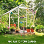 HASTHIP Garden Climber Support Stand with 7 in Bird Bath Bowl and Metal Trellis | 100CM Outdoor Decoration