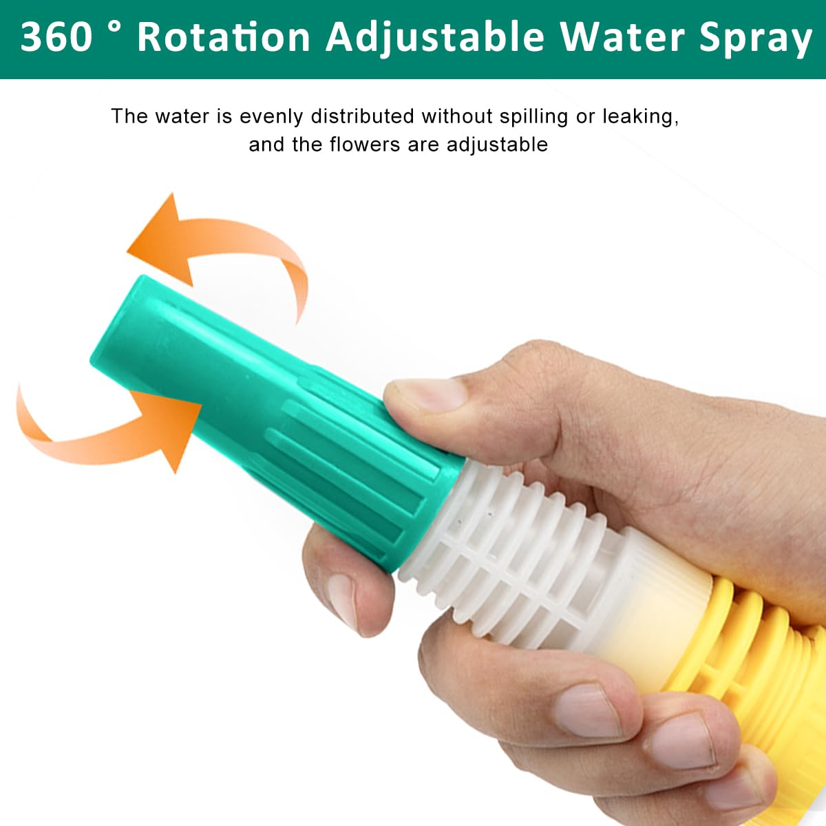 HASTHIP Adjustable Water Hose Nozzle for Car Wash and Gardening with Pressure Booster | Fits 1/2 in Hose and Durable Plastic Build