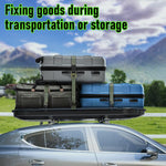 2 Pack Ratchet Tie Down Straps, 4.5m Ratcheting Straps Cargo TieDowns, Cargo Straps for Trucks, Rubber Handles, Coated Metal Hooks, Carry Bag