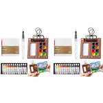 HASTHIP Pocket Watercolor Acrylic Painting Book Set for Travel Sketching with 12 Colors and 2.36 in 8 Grid Palette | Creative Gift for Kids and Adults