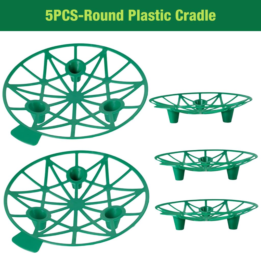 HASTHIP Strawberry Plant Supports for Clean Fruit Growth with 31cm Grid Stand | Weather‑Resistant Plastic