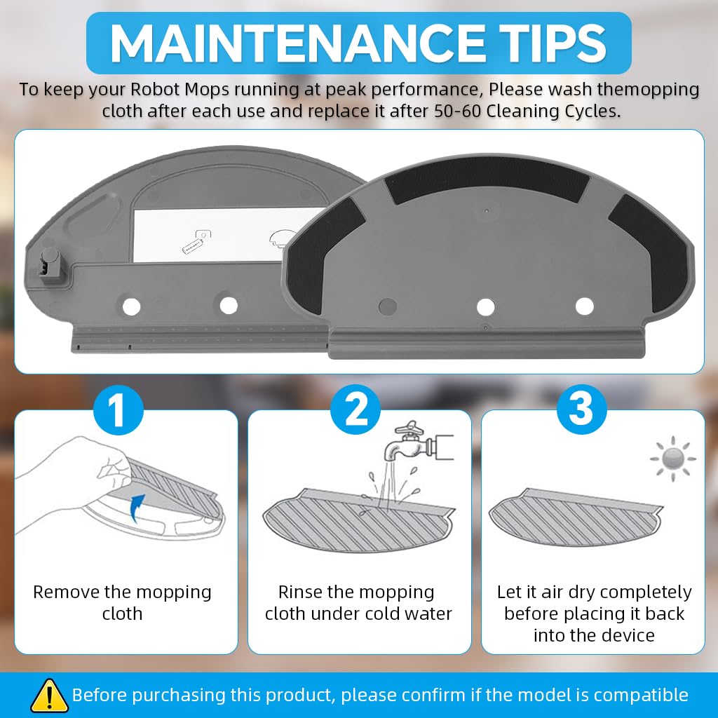HASTHIP Replacement Mop Plate Holder for ECOVACS Ozmo 920 950 T5 with Water Distribution | Easy Installation