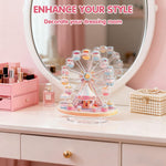 HASTHIP Acrylic Desktop Ornament for Home Decor with Pink and White Ferris Wheel Design | Valentine Gift Display