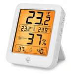 HASTHIP® LCD Magnetic Digital Thermo-hygrometer Desktop Electronic Thermometer Hygrometer with Kickstand, 5s Auto Update, Touch Control Backlit Design, High Precision Thermo-hygrometer, 73x61x19mm
