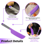 HASTHIP Silicone Spatula for Cooking and Baking with 12.7 in Handle featuring Seamless Design | Purple