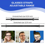HASTHIP Kids Specs Holder with Adjustable 18–27cm Anti Slip Strap | 6PCS Eyewear Retainer