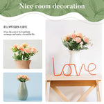 2Pcs Carnation Artificial Flowers for Vase Decoration Home Decor Items Plastic Flowers Decoration Fake Flowers for Home, Living Room, Festival, Party, Wedding Decor, DIY, No Vase or Basket