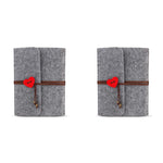 HASTHIP Photo Album for Scrapbooking with 30 Sheets Felt Cover | Grey 7.5 x 6.9 in Memory Book