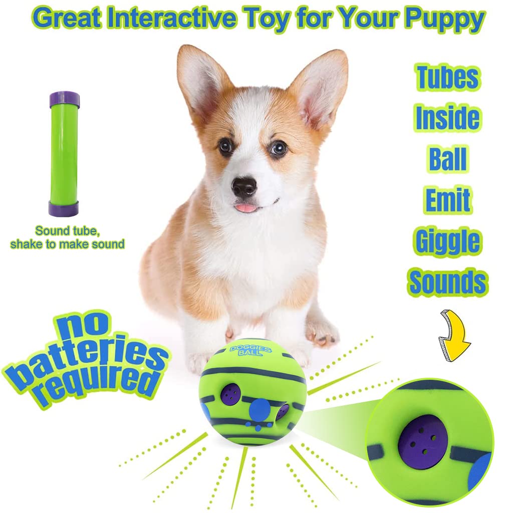 HASTHIP® Interactive Toy Ball for Dog, Dog Toys Ball PVC Dog Molar Chew Ball Funny Pet Ball Chewing Toy Ball Toy for Dog Medium Large Pet Dogs