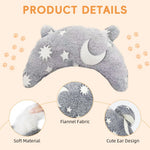 HASTHIP® Almohada para Mascotas de Peluche Suave con Diseño de Estrellas Que Brillan en la Oscuridad,Cojín Descanso para Gato y Perro Pequeño con Soporte Cabeza y Cuello,Duradero