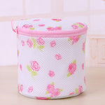 HASTHIP Underwear Laundry Bags 2Pcs Mesh Zipper Pouch with Rose Print for Travel | Clothing Washing Organizer