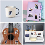 HASTHIP Anime Stickers Pack for Laptop and Phone featuring 110 pcs Waterproof Vinyl | Demon Slayer and Jujutsu Kaisen Designs