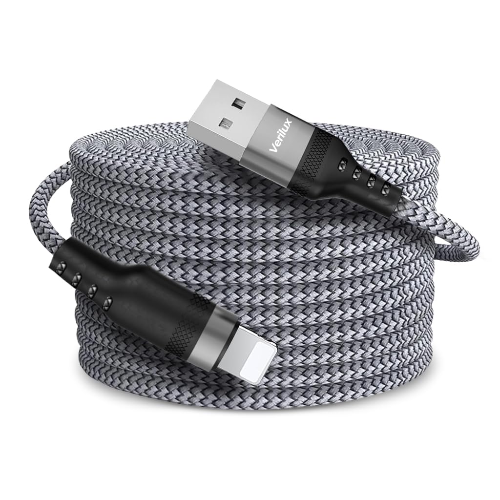 Light-ning Charging Cable 27W 3A Fast Charging Cable 10ft Long Light-ning Charging Cable Data Cable Support 480Mbps Data Transmission Compatible with Phone