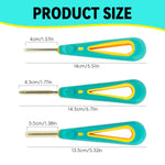 HASTHIP Punch Needle Wick for Candle Making 3 pcs set with round hole needle tools | ideal for silicone mold wicking