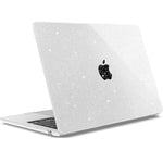 HASTHIP Laptop Cover for MacBook Air 13.6 inch with Clear Glitter Hard Shell | Anti Scratch Protection