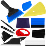 HASTHIP® Kit de Herramientas para Tintado de Ventanas Coche 12 Piezas,Incluye Espátula con Borde Fieltro,Cuchillo Retráctil y Cortador Vinilo Juego Profesional para Envoltura y