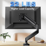 Desk Monitor Mount Aluminum Alloy Monitor Arm Desk Mount with Flexible Arm 360° Rotatable Monitor Screen Mount Screw-Mount