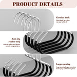 HASTHIP Wardrobe Hooks for Clothes and Hat Storage featuring Space Saving Metal Design | Set of 10