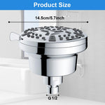 HASTHIP Filtered Shower Head with 20 Stage Filtration and 8 Spray Modes | 5 inch High Pressure Design