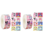HASTHIP Sanrio Stickers Roll featuring 500 pcs and 8 Designs for DIY Decor | Kawaii Gifts