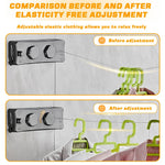 HASTHIP Retractable Clothesline for Indoor and Outdoor Use with Dual Row Design and 16.7 ft Extension