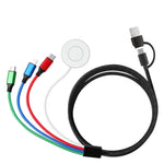 HASTHIP® Cargador compatible con Apple Watch, cable de carga múltiple 4 en 2 para varios dispositivos