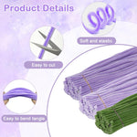 HASTHIP 250Pcs Pipe Cleaners Craft Kit with Artificial Stamens & Floral Tape