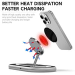 HASTHIP® 3 in 1 Charging Station, 15W Folding Wireless Charger, Faster Mag-Safe Charger Stand, for 16/15/14/Pro Plus, Watch iwacth, AirPods and Galaxy Series
