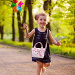 HASTHIP® Melody Hand Bag Kawaii Sanrio Small Tote Bag for Girls Pink Melody Shoulder Small PU Tote with Removable Shoulder Strap Crossbody Christmas Gift for Girls Birdthday Gift,16x7x22cm