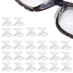 HASTHIP® 12 Pares Almohadillas Nasales Antideslizantes de Silicona para Gafas,Repuestos Cómodos y Suaves para Lentes,Soporte de Nariz Autoadhesivo Gafas Ópticas y Sol Blanco