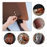 HASTHIP Finger Protector for Sewing and Needle Felting with Non Slip Grip | 8PCS Synthetic Leather Set