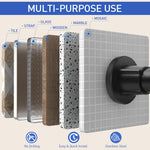 HASTHIP Shower Curtain Rod for Bathroom and Window with Spring-Loaded Mechanism 43.3–78.7 in Stainless Steel
