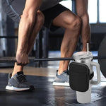 HASTHIP Water Bottle Pouch for Gym and Outdoor Use with Adjustable Strap and Zipper Pocket | Black