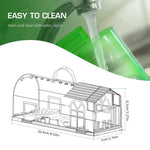 HASTHIP® 2 Piece Large Mouse Trap with Handle - 7.9 Inches Green Large Rat Trap - No-retreat Spring loaded Door Mouse Trap - Humane Mouse Trap - Easy to Set Up - Mouse Catcher Reusable