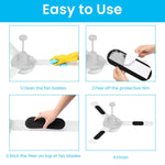 HASTHIP Ceiling Fan Filters for Cleaner Air with Activated Carbon Pads 25cm x 9cm | Easy Self-Adhesive Installation