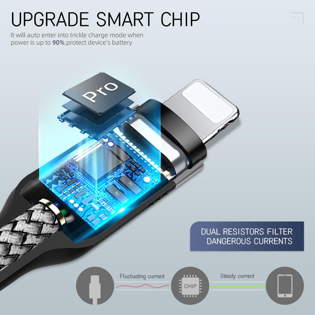 Light-ning Charging Cable 27W 3A Fast Charging Cable 10ft Long Light-ning Charging Cable Data Cable Support 480Mbps Data Transmission Compatible with Phone