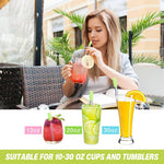 HASTHIP Reusable Straw for Travel with 3.8–8.3 in Retractable Design and Cleaning Brush | 304 Stainless Steel Eco Set