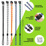 HASTHIP Specs Holder Glasses Strap for Sports and Daily Use with Adjustable 28 in Cord | 5 Pcs Polyester Eyeglass Chain for Men and Women