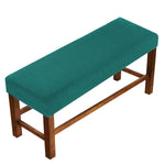 HASTHIP Bench Cover for Dining Room Benches 42–55 in with Stretch Jacquard Fabric | Blue Washable Protector