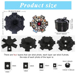 HASTHIP DIY Photo Album Gift Box for Creative Memory Sharing with Hexagon Blooming Design | Includes Tapes Templates and Photo Corner Stickers